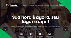 Desktop Screenshot of fametro.com.br